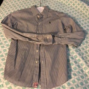 Polo Ralph Lauren Navy and white button down.